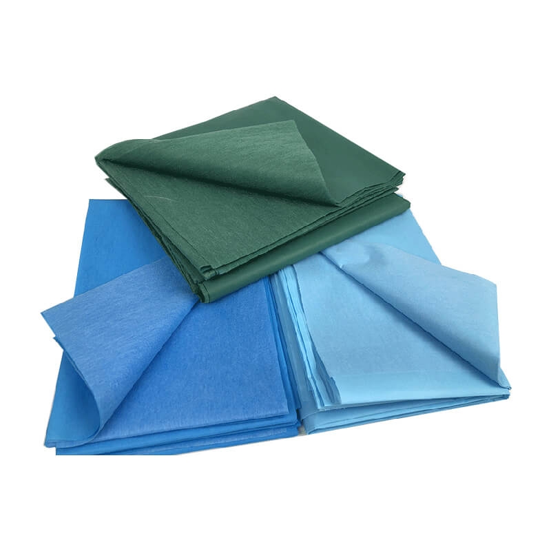 PE+Viscose Waterproof Medical Bed Sheet