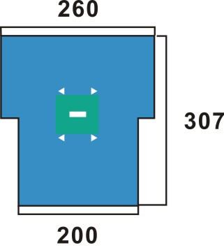 laparotomy surgical sheet using for surgical procedure