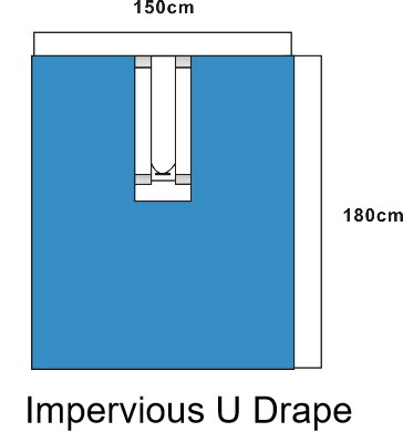 disposable u drape with CE