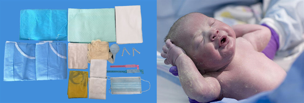 Disposable Delivery Kit Using For Baby Birth In Hospital